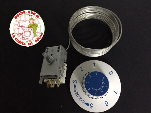 Termostato fresquero,frigorífico 2 puertas VT93, 3 metros, 3 conexiones.