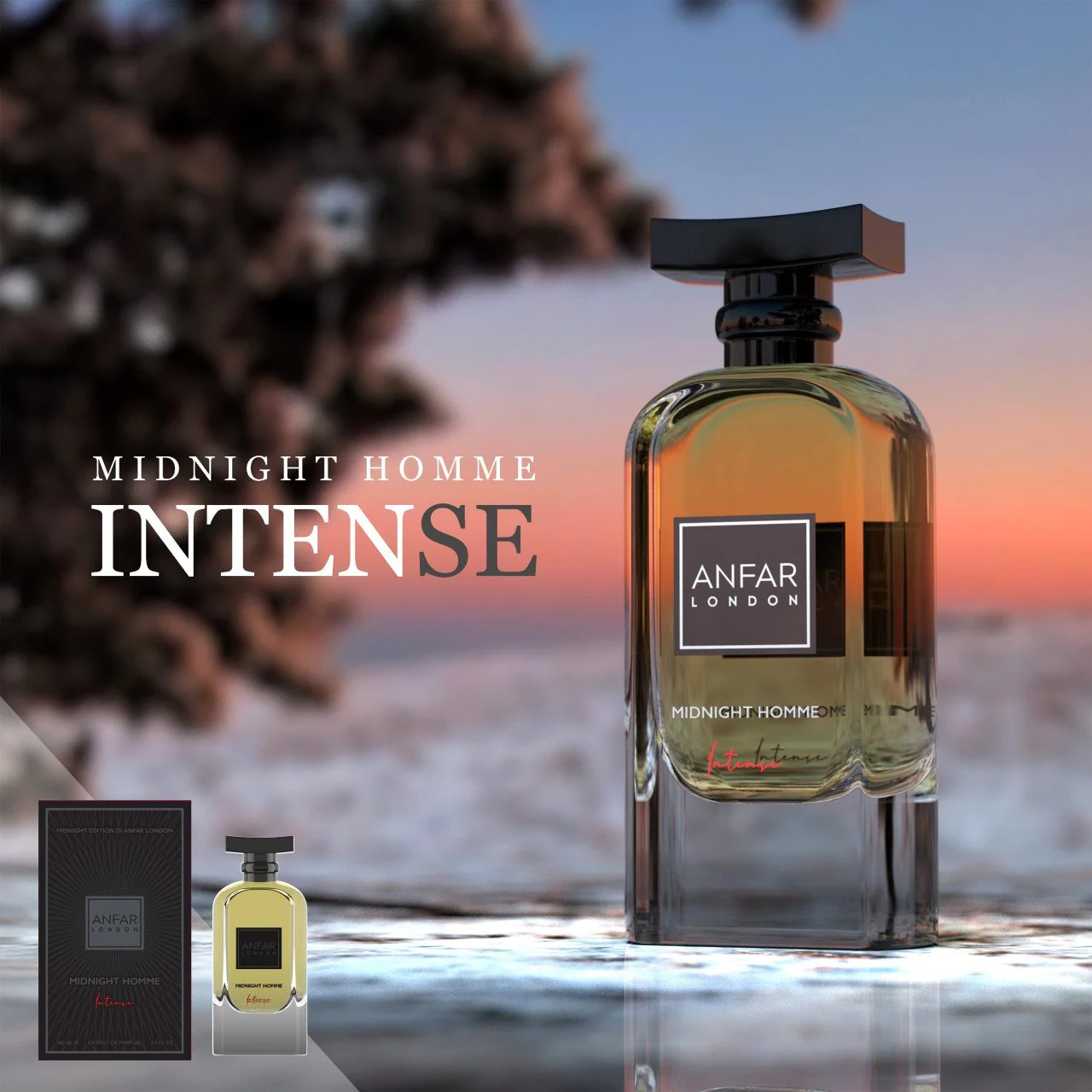 Midnight Homme Intense Extrait de Parfum ANFAR LONDON 100ml